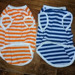 Striped shirts for a small dog